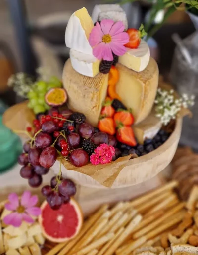 Plateau dessert fromages et fruits